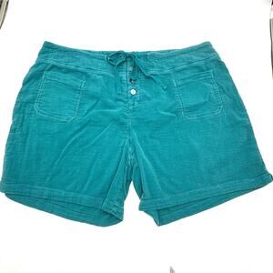 NEW - SUNDANCE women's pre-washed 100% cotton emerald green shorts - SIZE XL